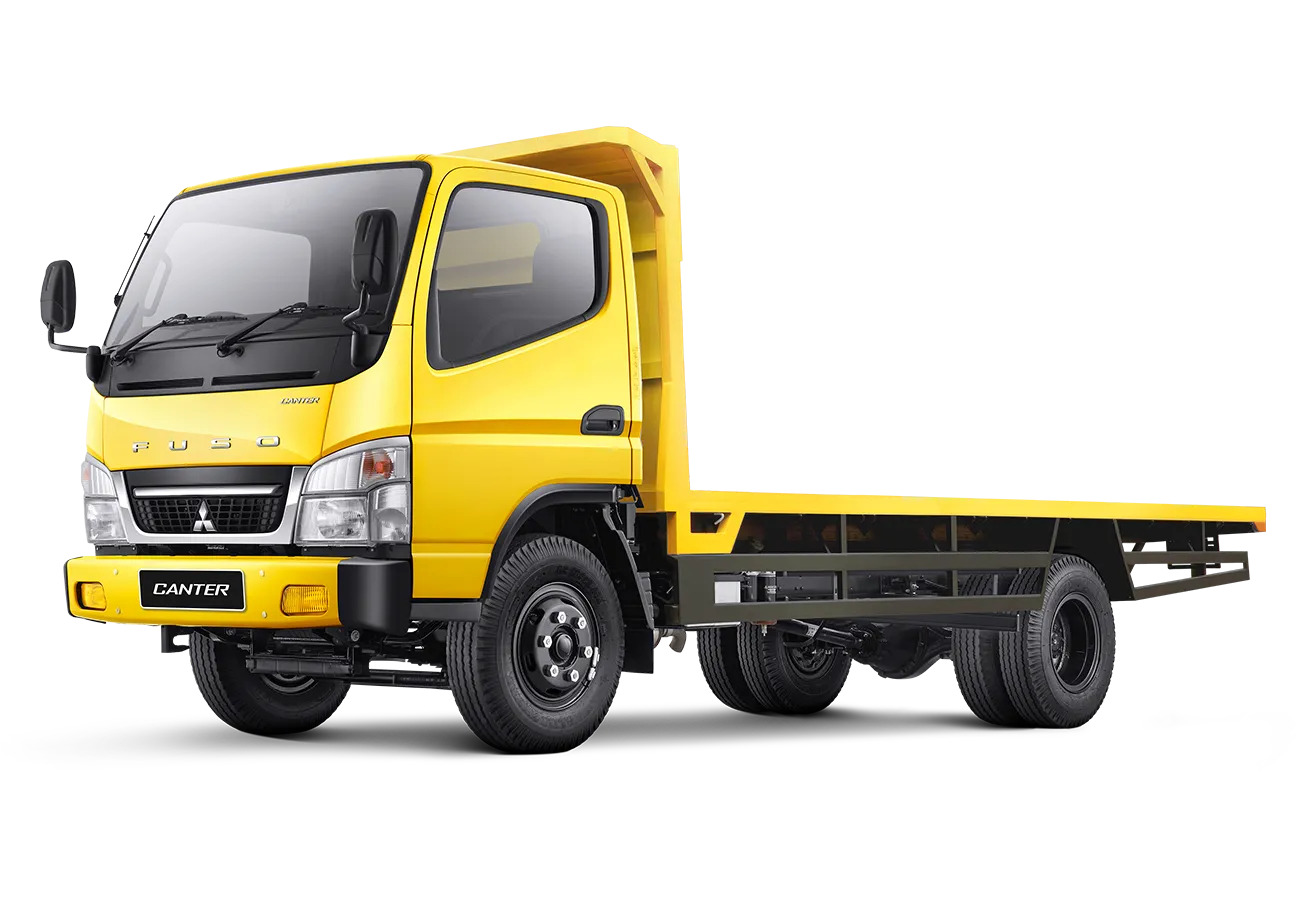 Mitsubishi fuso karoseri canter fe 84gs flat deck