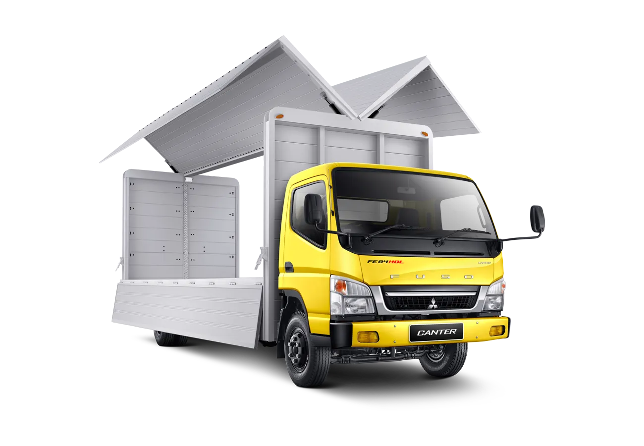 Mitsubishi fuso karoseri canter fe 84gs wingbox
